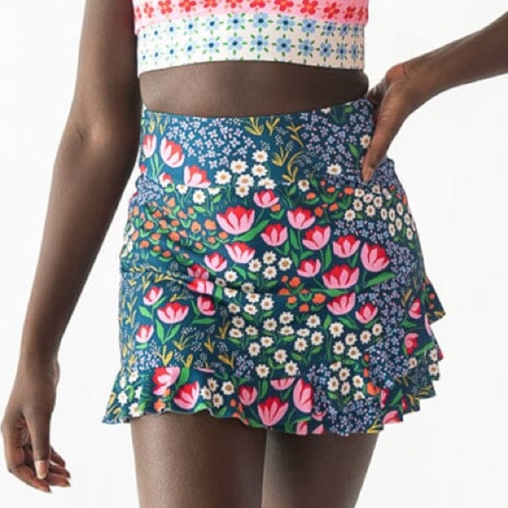 Lime Ricki x Lars High Waist Swim Skort